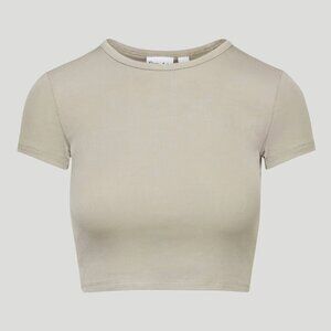 Aritzia Sunday Best Bliss Cropped T-shirt - Basil Green XS